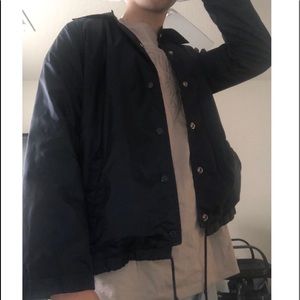 Navy Windbreaker Jacket
